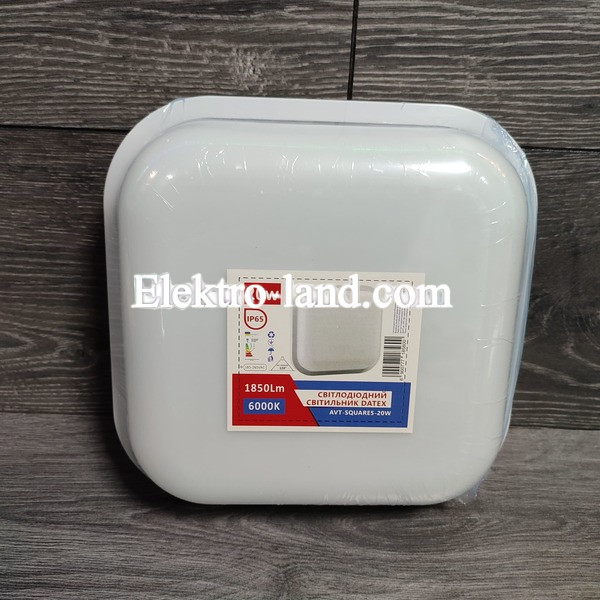 #122/1 AVT-SQUARE5-20W Pure White Светодиодный светильник